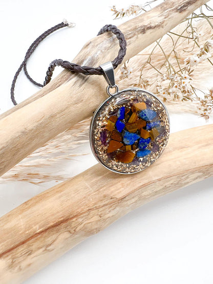 Orgonite Pendentif - Lapis Lazuli et Labradorite