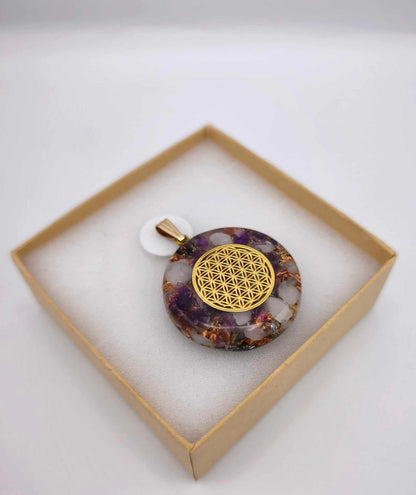 ORGONITE PENDENTIF - PIERRE DE LUNE.