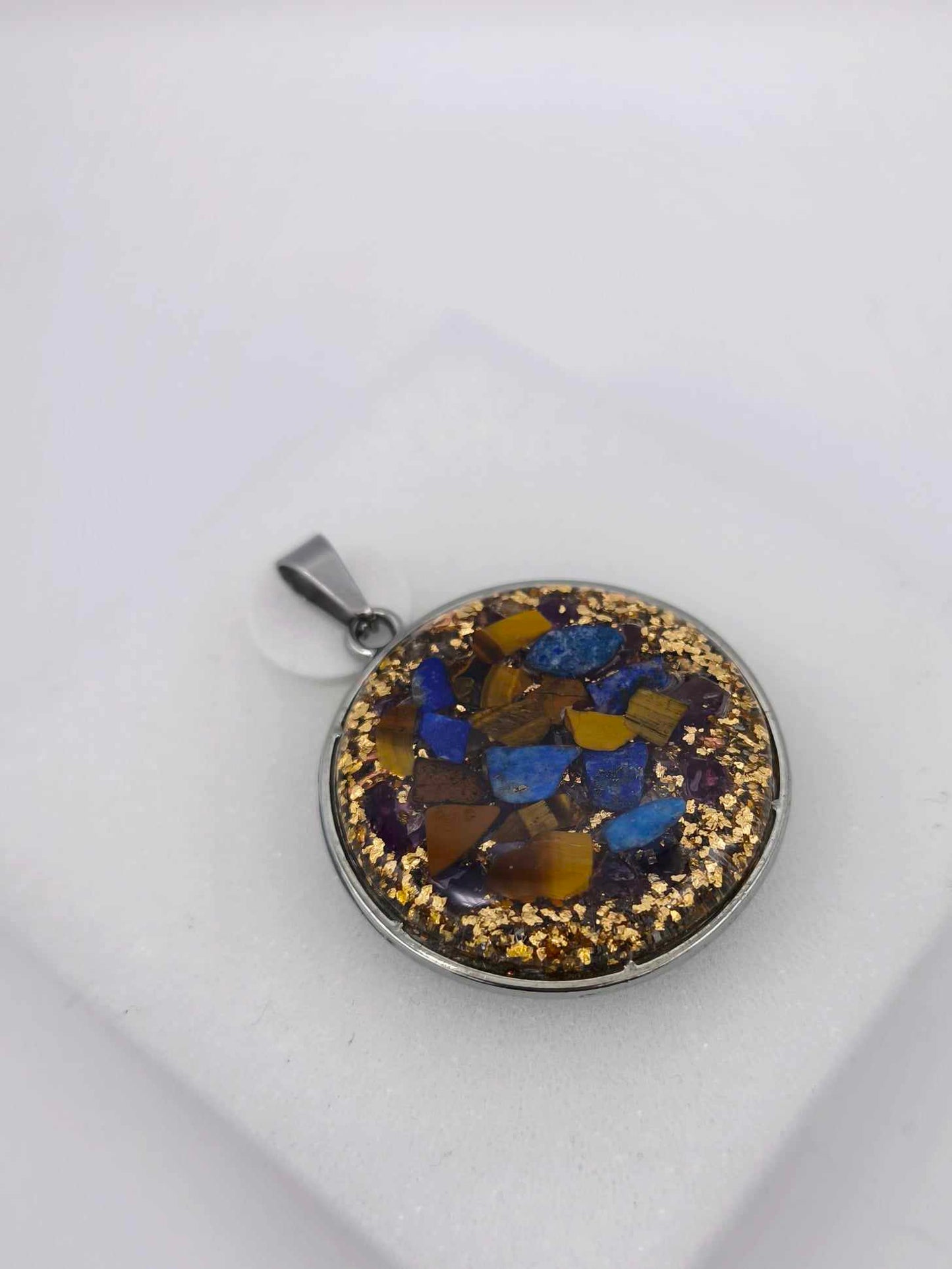 Orgonite Pendant - Lapis Lazuli and Labradorite 