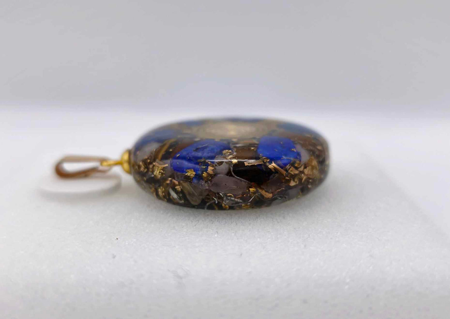 Orgonite Pendentif - Lapis Lazuli, Oeil de Tigre.