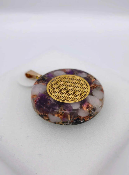 ORGONITE PENDENTIF - PIERRE DE LUNE.