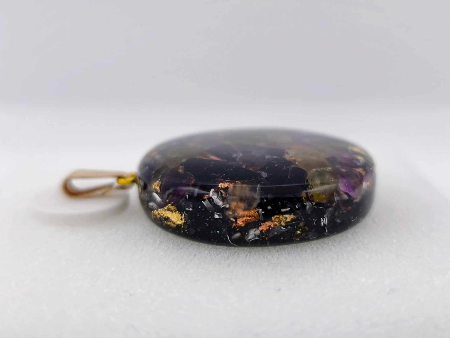 Orgonite Pendant - Black Obsidian and Labradorite.